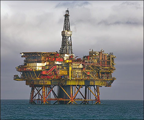 North Sea Oil Rig